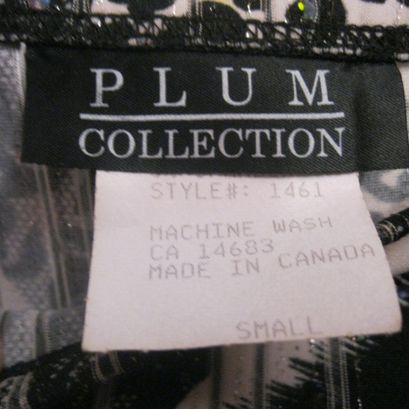 4/20 🌹 Vintage Skirt Black White Glitter Shimmery - Picture 5 of 6